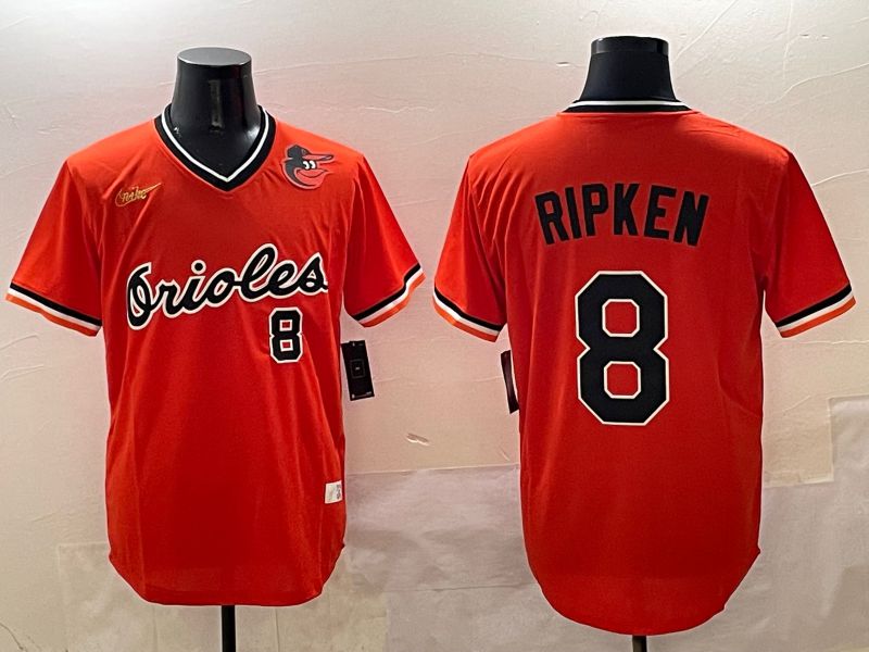 Men Baltimore Orioles #8 Ripken Orange Game Nike 2025 MLB Jersey style 4252